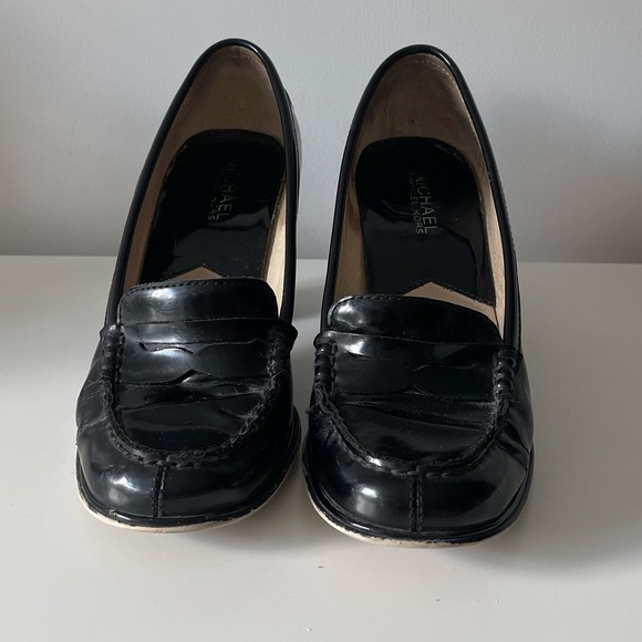 Michael Kors Patent Leather Block Heel Loafer - Picture 2 of 10